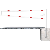 Swiveling gates | for casting in concrete, hot-dip galvanized | total width: 3000 mm | with triangular lock